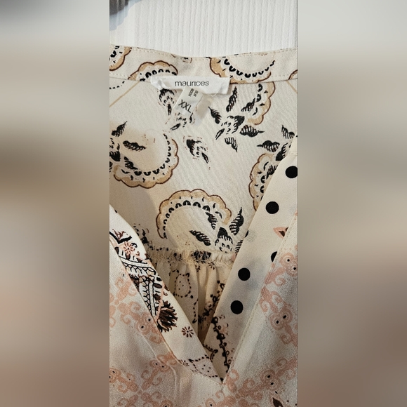 Maurice's Sleeveless Patterned Tunic, Size XXL - Picture 2 of 4